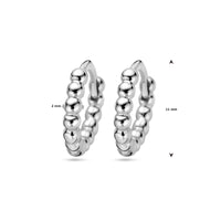 vDam Klapoorringen 11 Mm Zilver Gerhodineerd 1328330