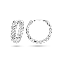 vDam Klapoorringen 13,5 Mm Zilver Gerhodineerd 1336630