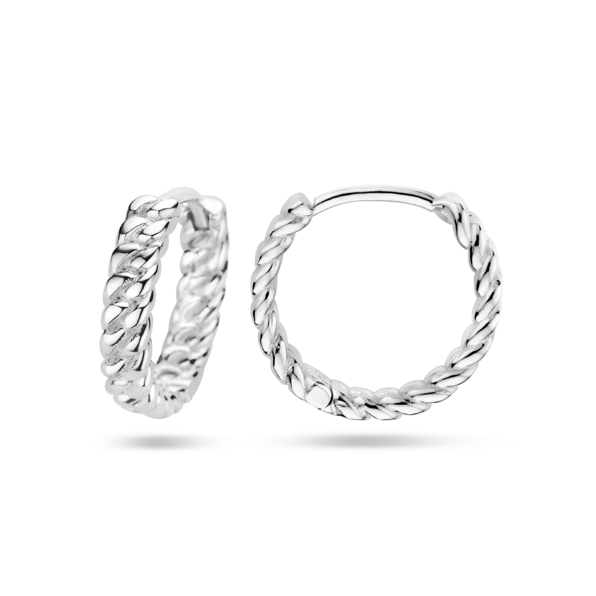 vDam Klapoorringen 13,5 Mm Zilver Gerhodineerd 1336630