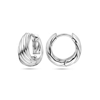 vDam Klapoorringen 14 Mm Zilver Gerhodineerd 1339816