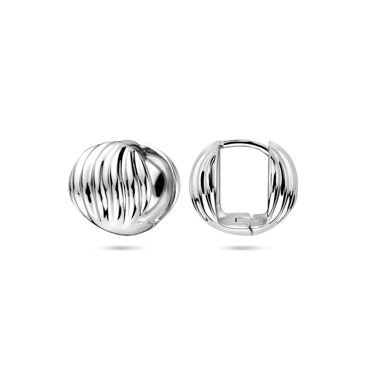 vDam Klapoorringen 14 Mm Zilver Gerhodineerd 1340701