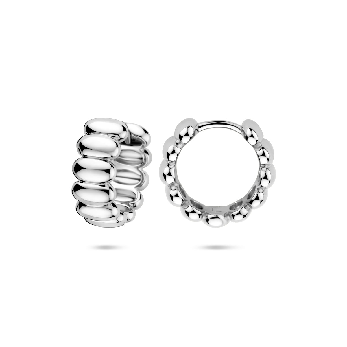 vDam Klapoorringen 15,5 Mm Zilver Gerhodineerd 1340990