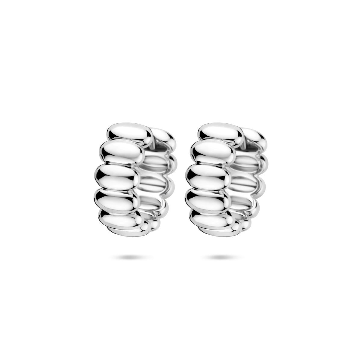 vDam Klapoorringen 15,5 Mm Zilver Gerhodineerd 1340990