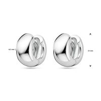 vDam Klapoorringen 15 Mm Zilver Gerhodineerd 1339833