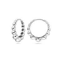 vDam Klapoorringen 17 Mm Zilver Gerhodineerd 1339473