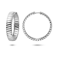 vDam Klapoorringen 40 Mm Zilver Gerhodineerd 1341308