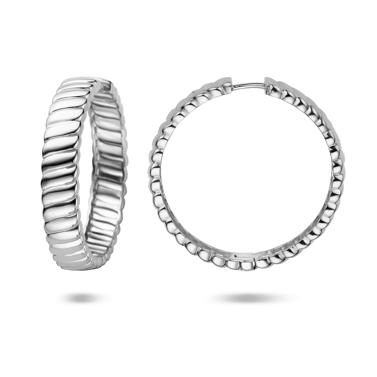 vDam Klapoorringen 40 Mm Zilver Gerhodineerd 1341308