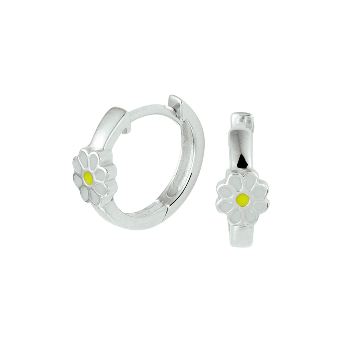 vDam Klapoorringen Bloem Zilver Gerhodineerd 1329812