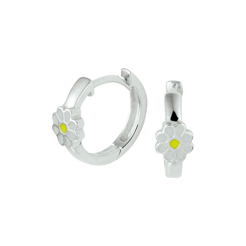 vDam Klapoorringen Bloem Zilver Gerhodineerd 1329812