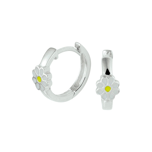 vDam Klapoorringen Bloem Zilver Gerhodineerd 1329812