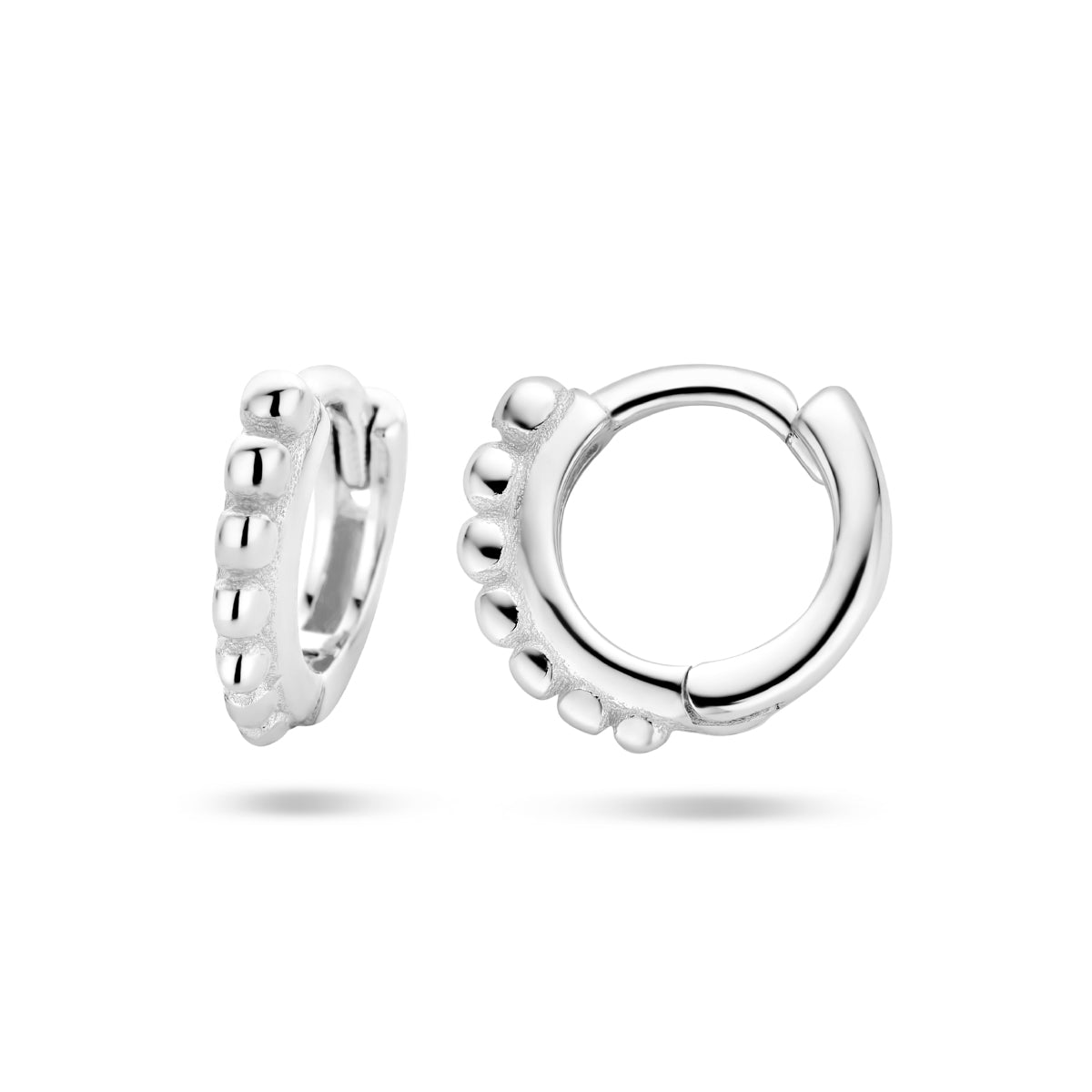 vDam Klapoorringen Bolletjes Zilver Gerhodineerd 1335198