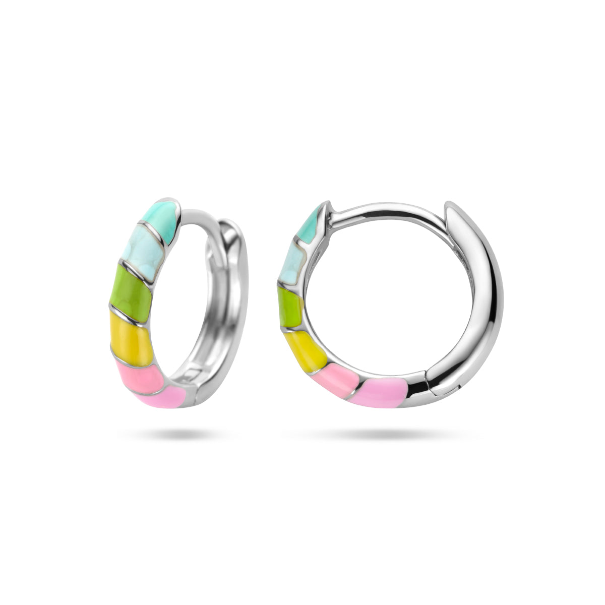 vDam Klapoorringen Emaille Zilver Gerhodineerd 1336097