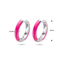 vDam Klapoorringen Emaille Zilver Gerhodineerd 1336227