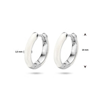 vDam Klapoorringen Emaille Zilver Gerhodineerd 1336229