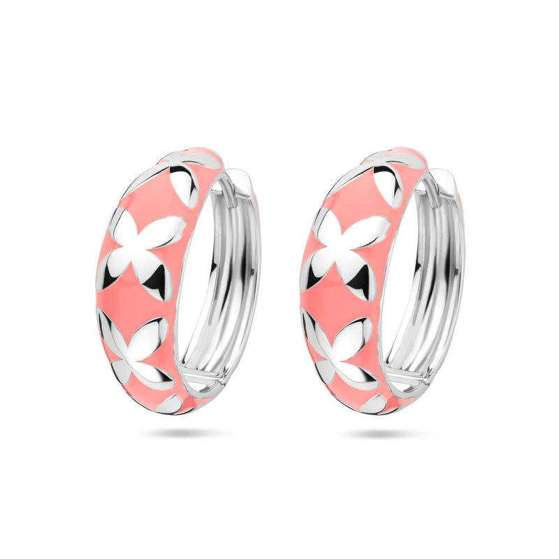 vDam Klapoorringen Emaille Zilver Gerhodineerd 1337132