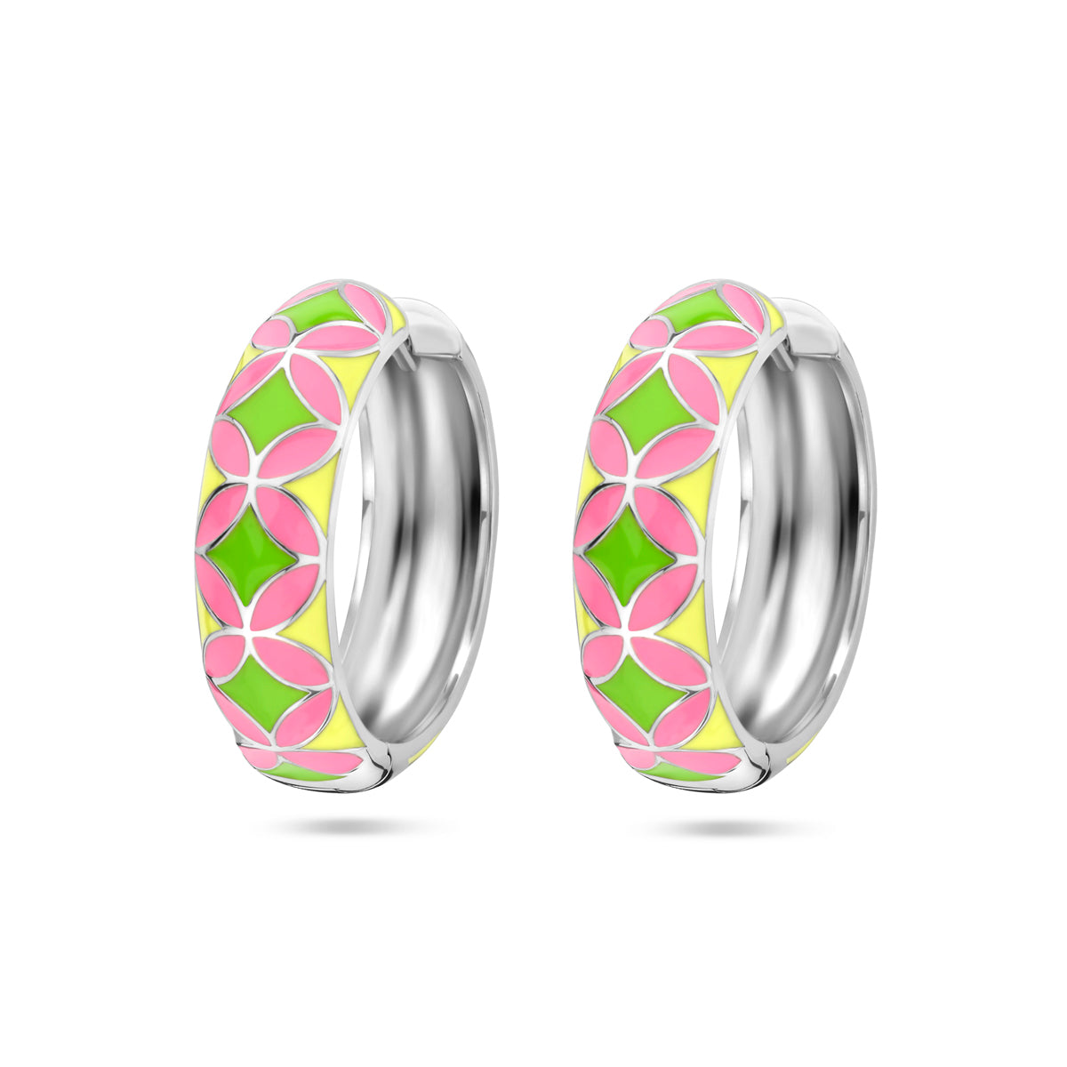 vDam Klapoorringen Emaille Zilver Gerhodineerd 1337133