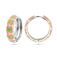 vDam Klapoorringen Emaille Zilver Gerhodineerd 1337133