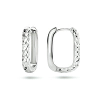 vDam Klapoorringen Gediamanteerd Zilver Gerhodineerd 1334799