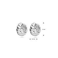 vDam Klapoorringen Gedraaid 6,5 Mm Zilver Gerhodineerd 1339852