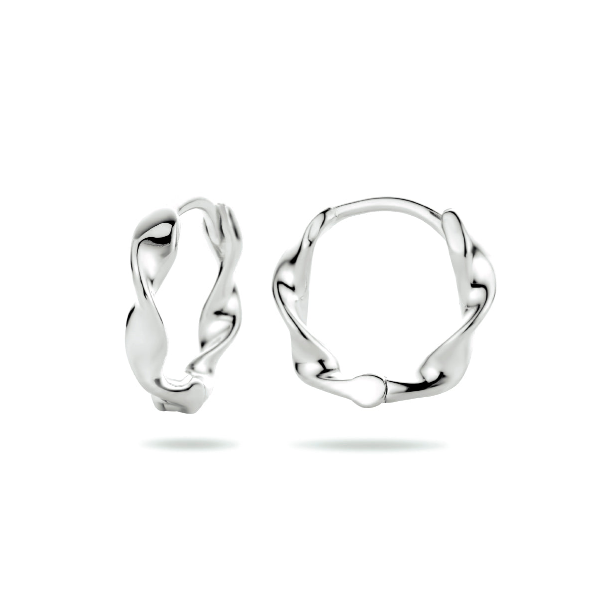 vDam Klapoorringen Gedraaid Zilver Gerhodineerd 1334141