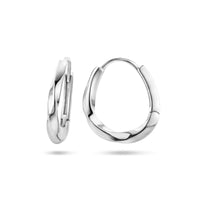 vDam Klapoorringen Gedraaid Zilver Gerhodineerd 1336493