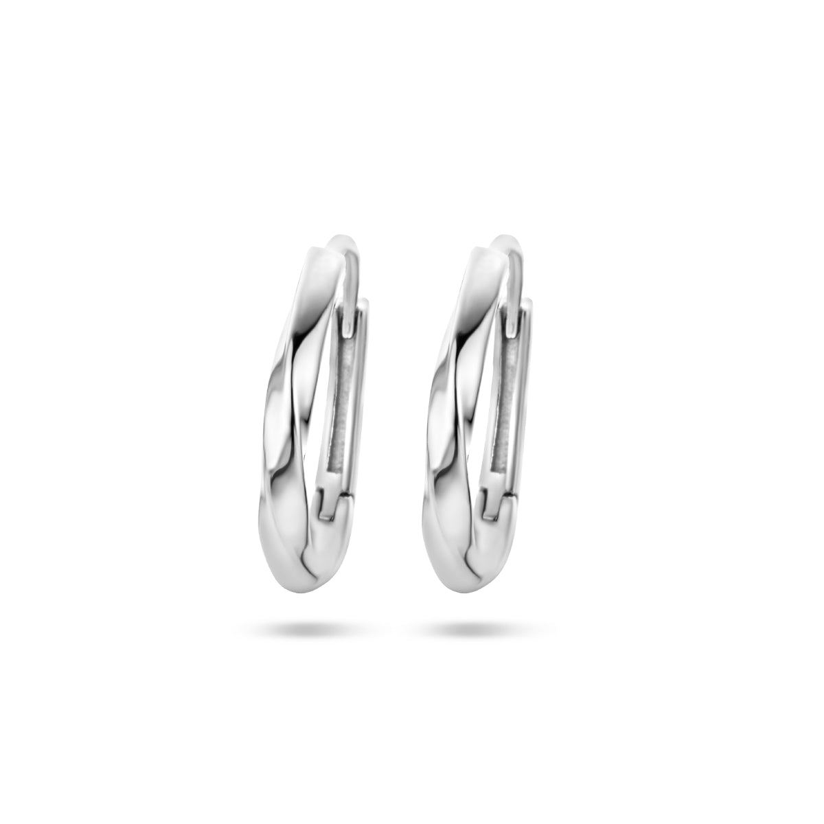 vDam Klapoorringen Gedraaid Zilver Gerhodineerd 1337438