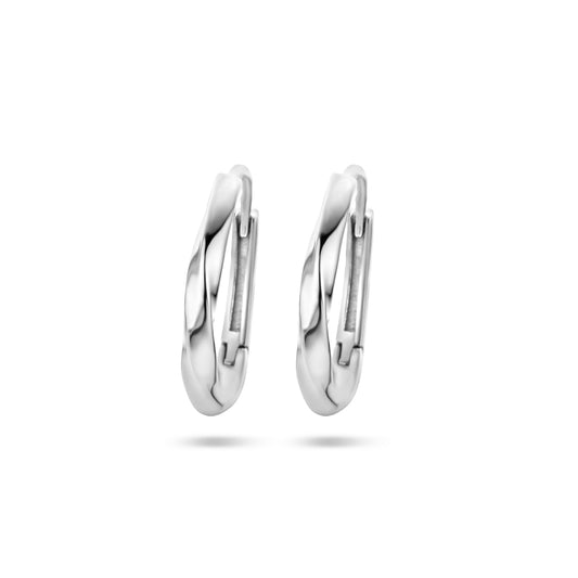 vDam Klapoorringen Gedraaid Zilver Gerhodineerd 1337437