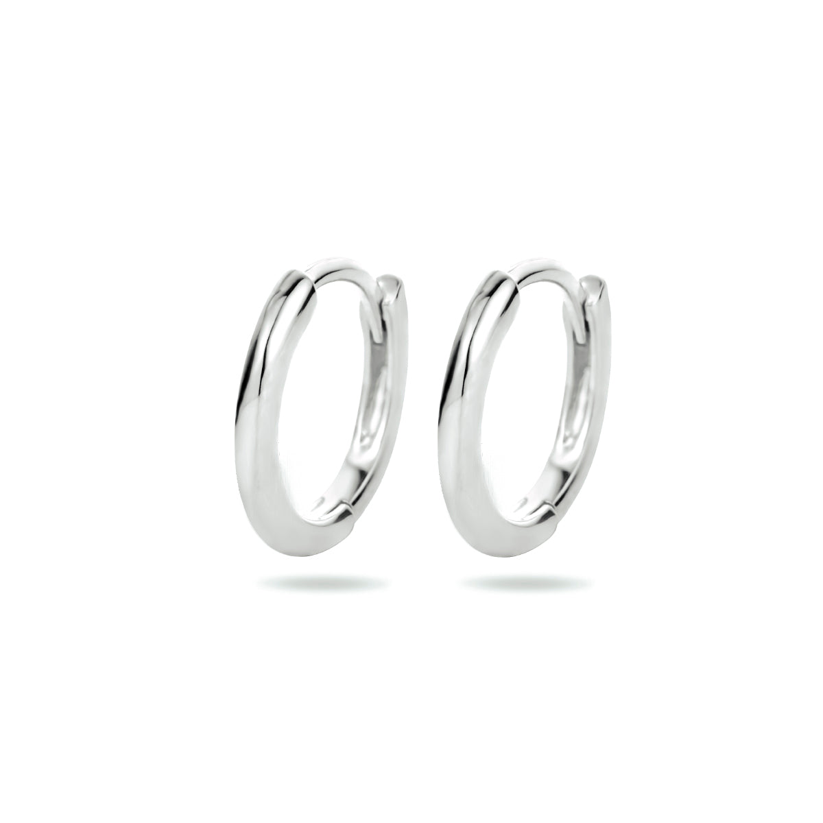 vDam Klapoorringen Half Rond Zilver Gerhodineerd 1340419