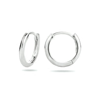 vDam Klapoorringen Half Rond Zilver Gerhodineerd 1334140