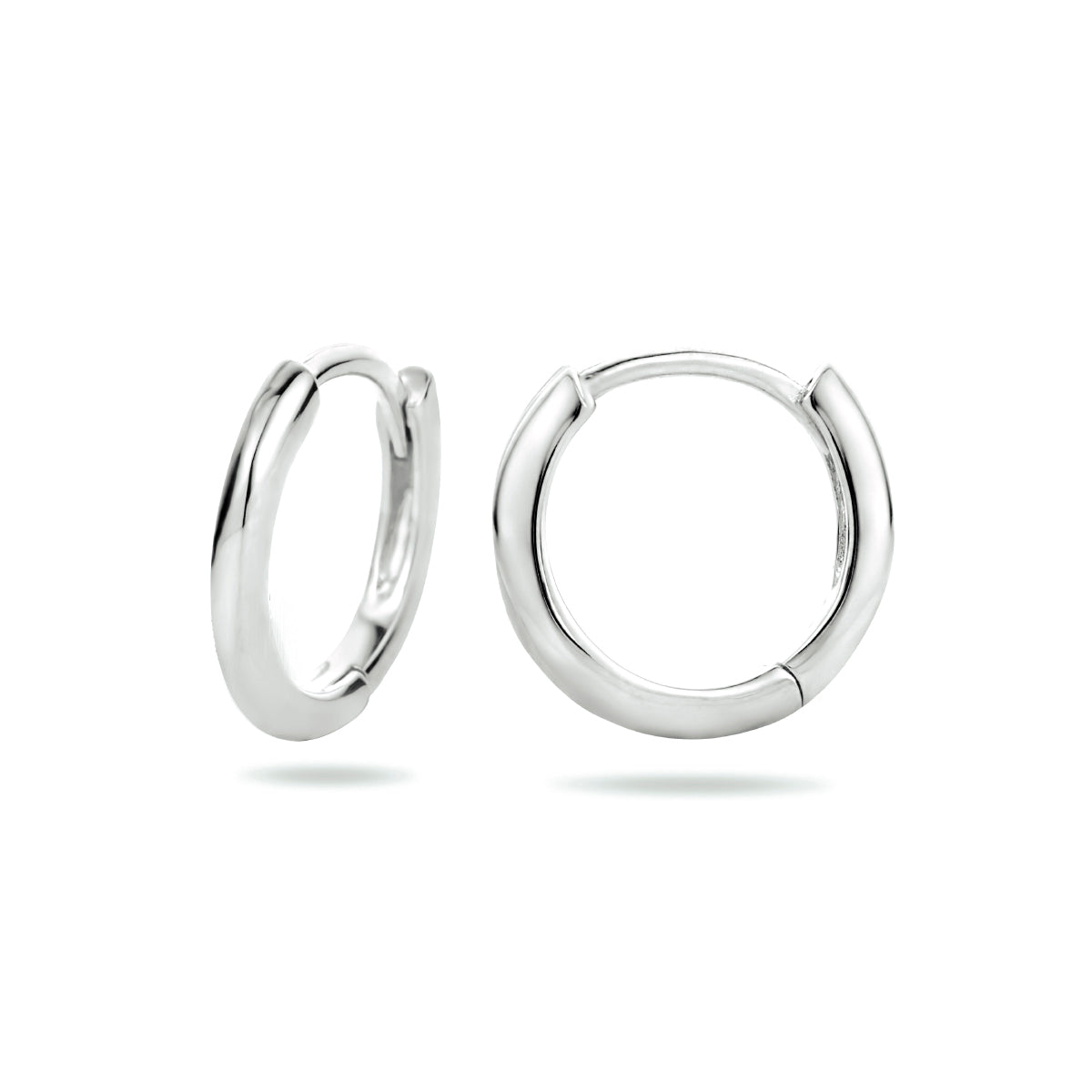 vDam Klapoorringen Half Rond Zilver Gerhodineerd 1334140