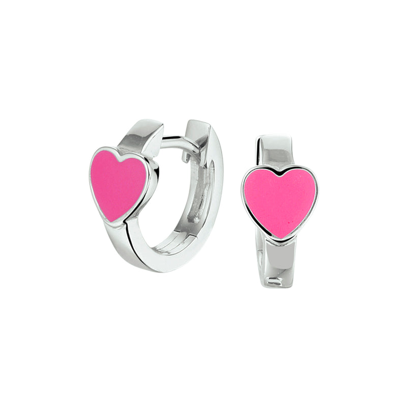 vDam Klapoorringen Hart Zilver Gerhodineerd 1330159