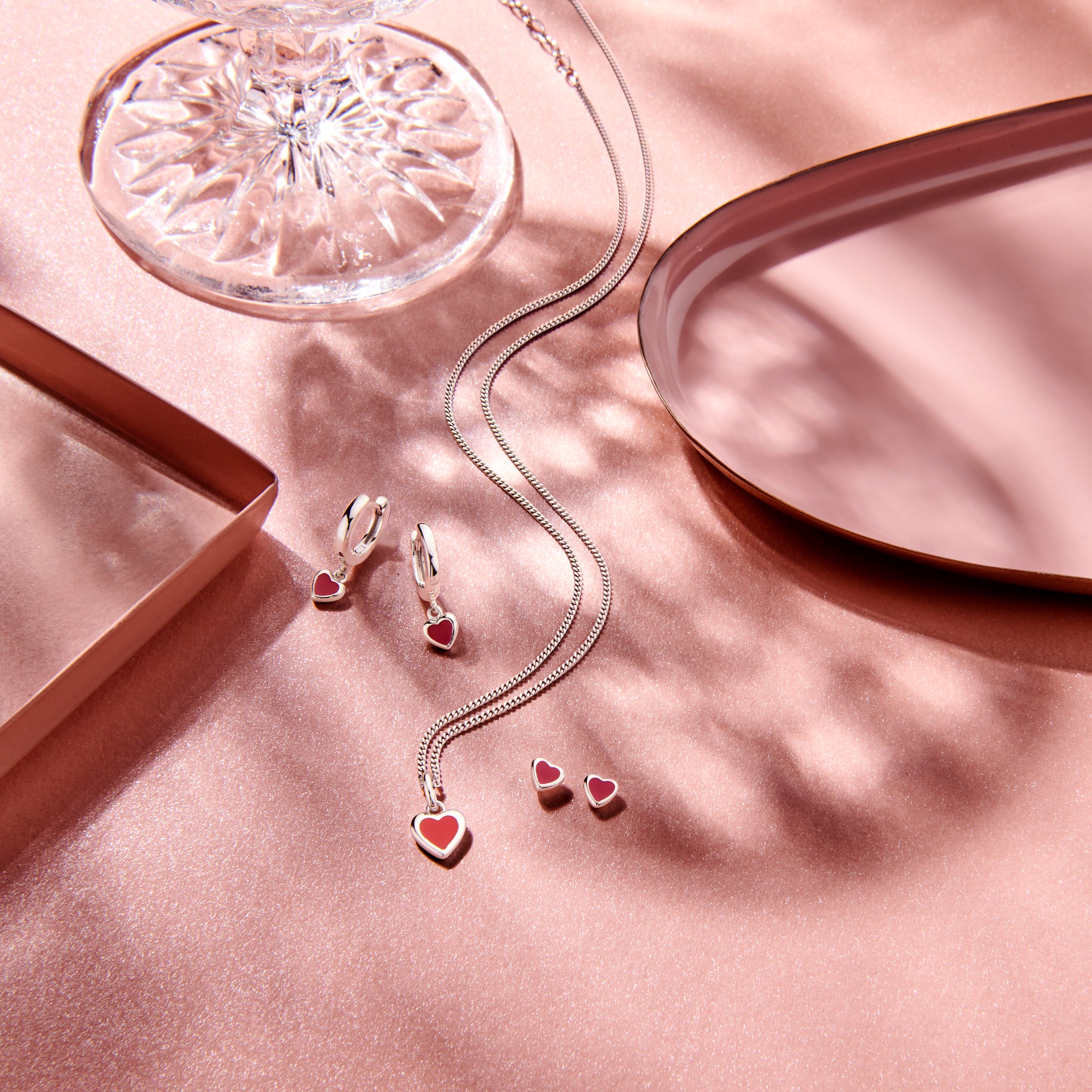 vDam Klapoorringen Hart Zilver Gerhodineerd 1336086