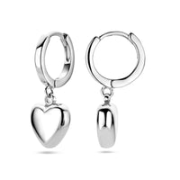 vDam Klapoorringen Hart Zilver Gerhodineerd 1338669