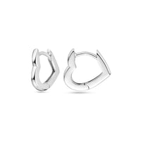 vDam Klapoorringen Hartje 13 Mm Zilver Gerhodineerd 1339834