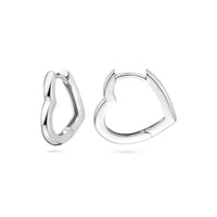 vDam Klapoorringen Hartje 16 Mm Zilver Gerhodineerd 1339835