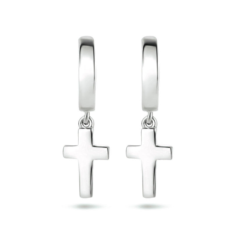 vDam Klapoorringen Kruis Zilver Gerhodineerd 1334820