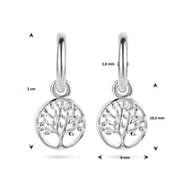 vDam Klapoorringen Levensboom Zilver Gerhodineerd 1334762