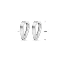 vDam Klapoorringen Mat 15 Mm Zilver Gerhodineerd 1340031