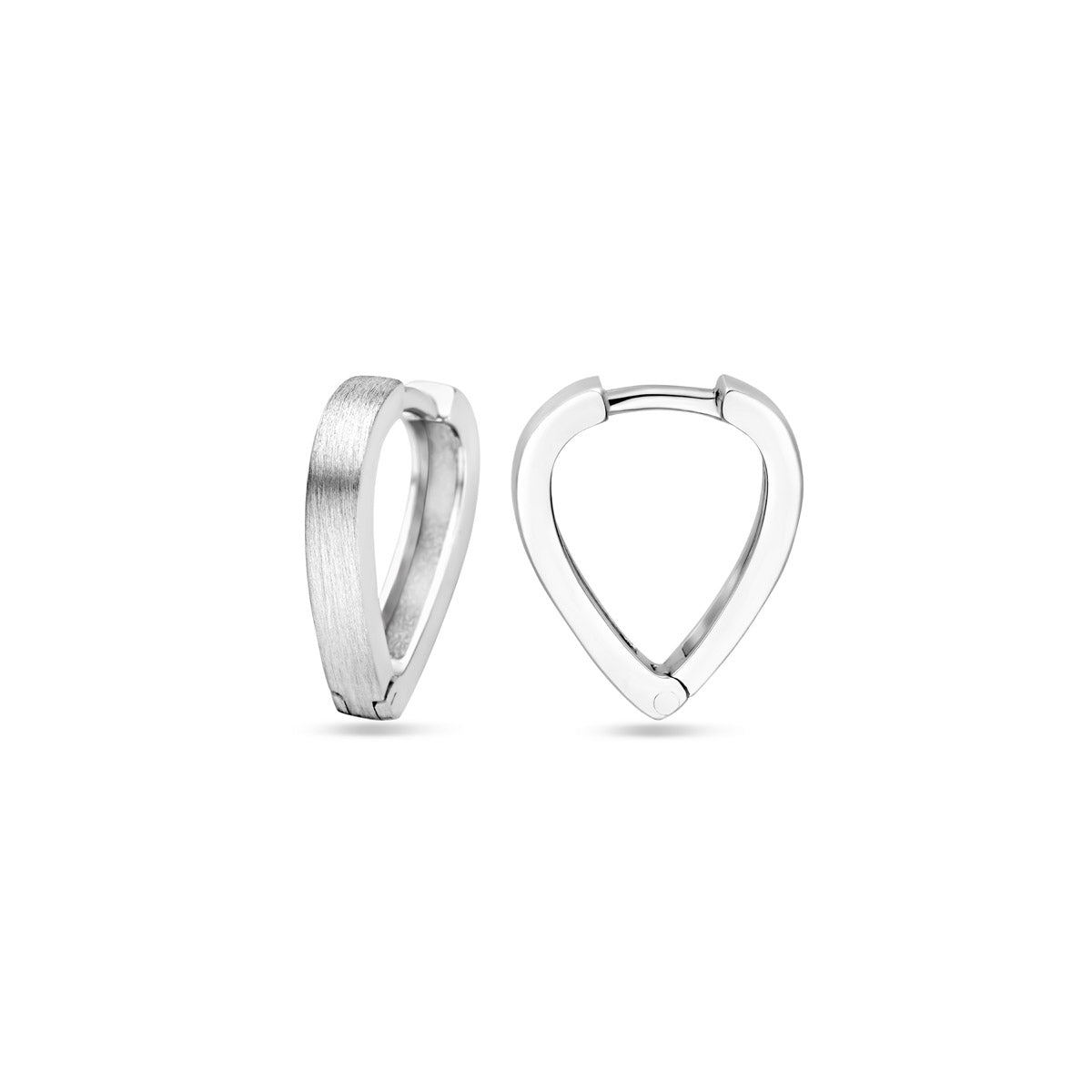 vDam Klapoorringen Mat 15 Mm Zilver Gerhodineerd 1340031