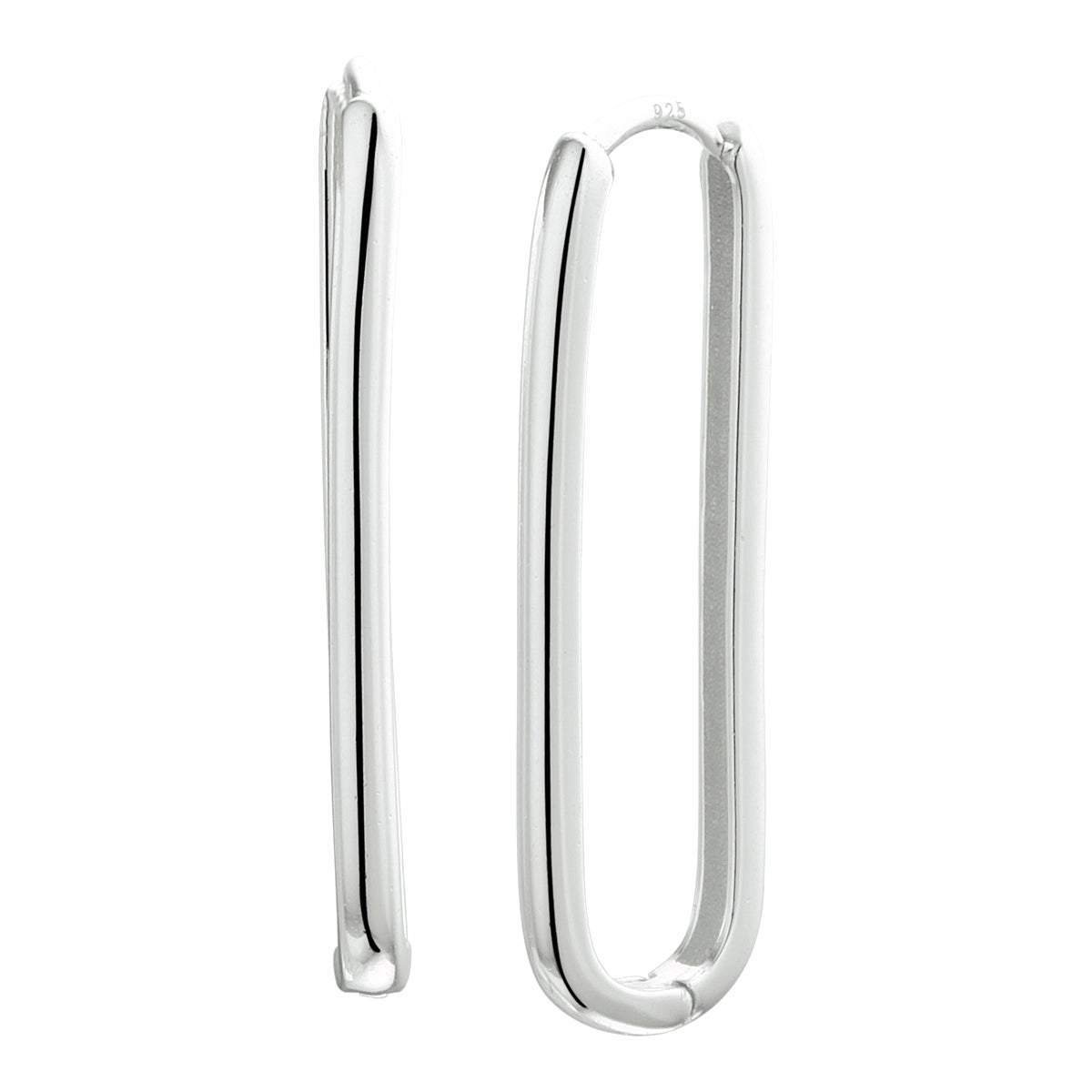 vDam Klapoorringen Paperclip Zilver Gerhodineerd 1333518