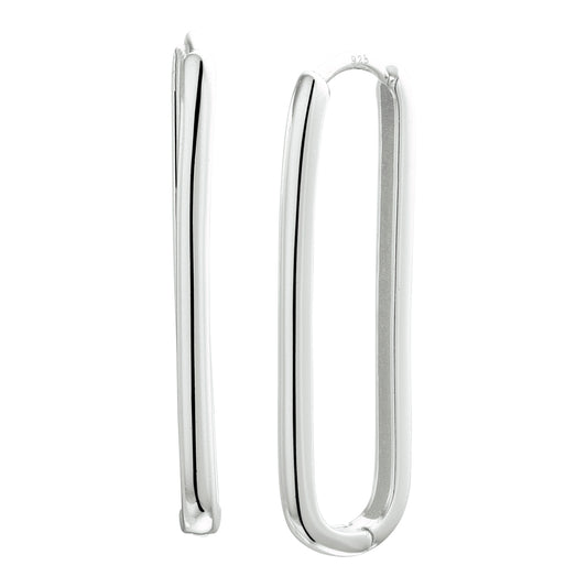 vDam Klapoorringen Paperclip Zilver Gerhodineerd 1333518