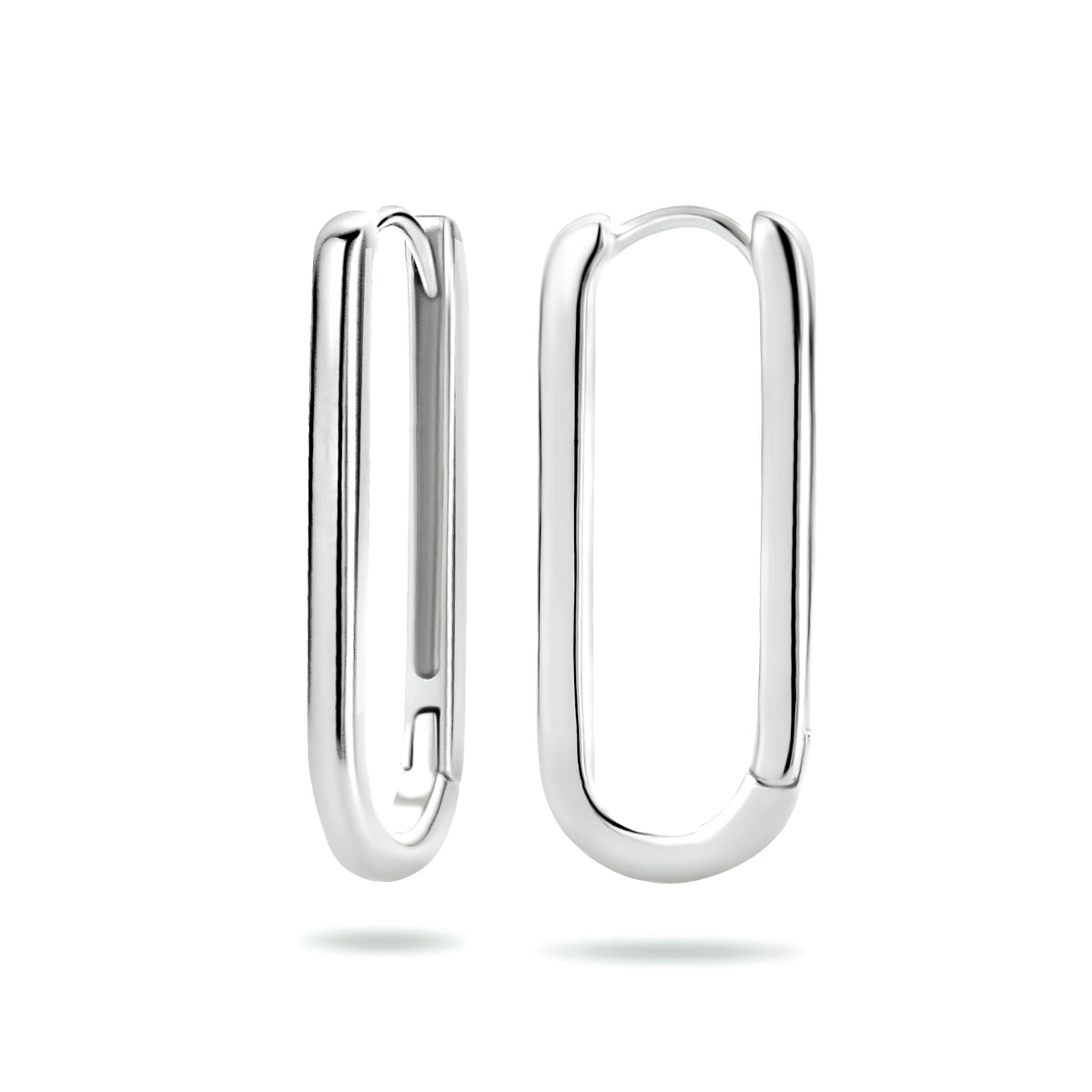 vDam Klapoorringen Paperclip Zilver Gerhodineerd 1334219