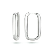 vDam Klapoorringen Paperclip Zilver Gerhodineerd 1334796