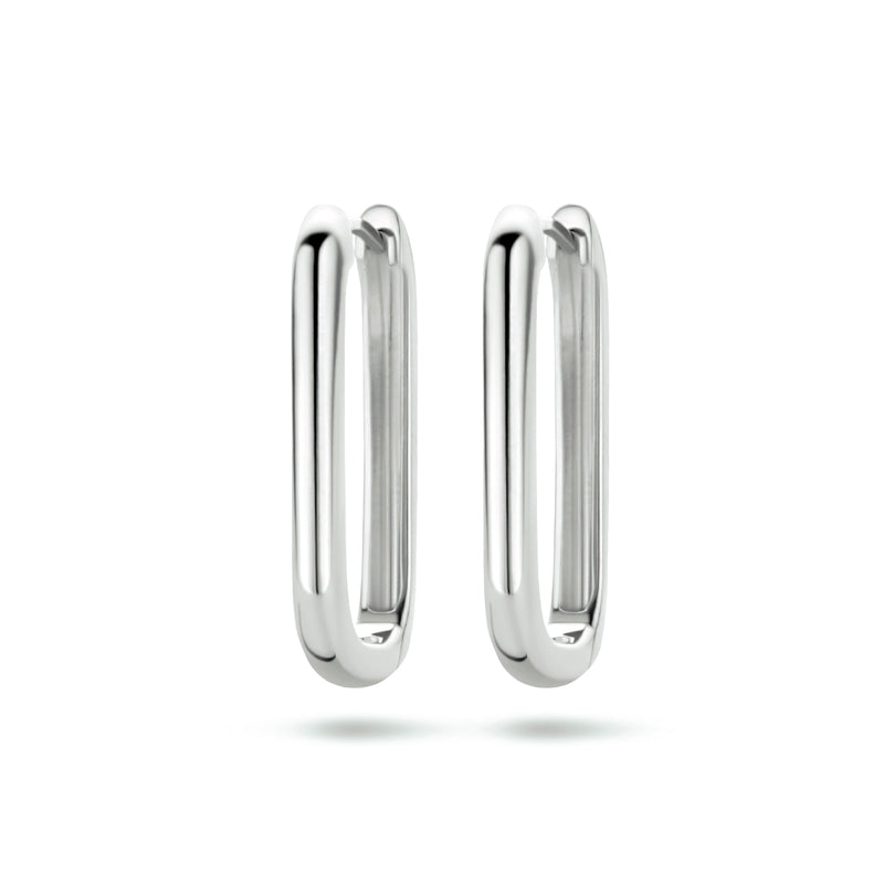 vDam Klapoorringen Paperclip Zilver Gerhodineerd 1334796