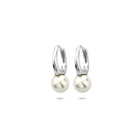 vDam Klapoorringen Parel 15 Mm Zilver Gerhodineerd 1341127