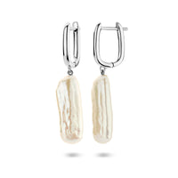 vDam Klapoorringen Parel 38 Mm Zilver Gerhodineerd 1340984