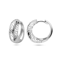 vDam Klapoorringen Poli/mat 18 Mm Zilver Gerhodineerd 1339800