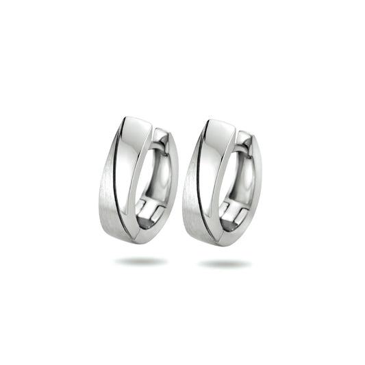 vDam Klapoorringen Poli/mat Zilver Gerhodineerd 1333622