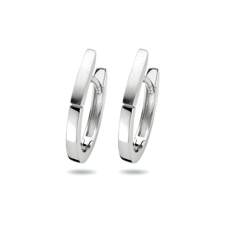 vDam Klapoorringen Poli/mat Zilver Gerhodineerd 1333842