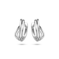 vDam Klapoorringen Poli/mat Zilver Gerhodineerd 1335327